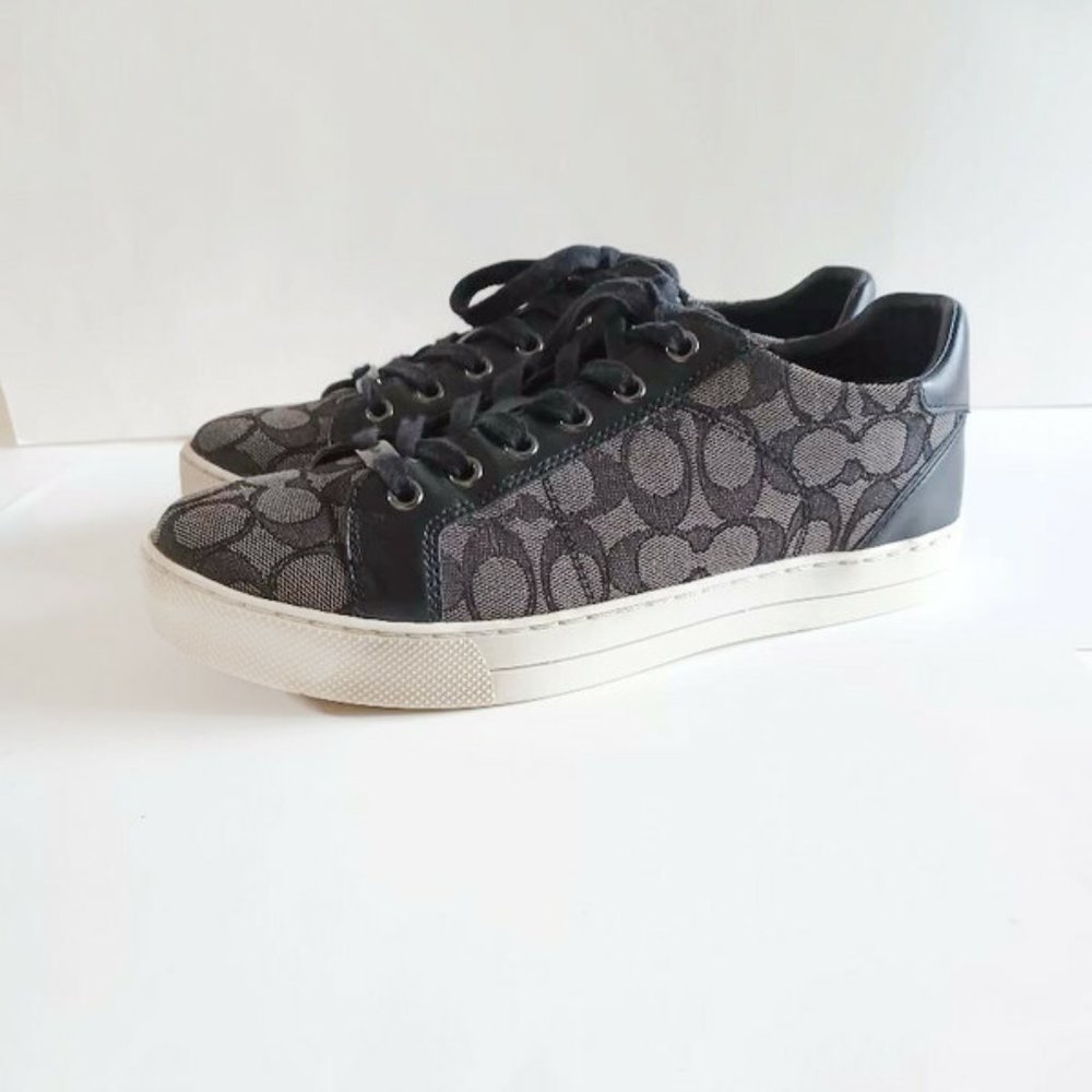 Coach Women Monogram Signature Canvas  Fashion Platform Sneaker